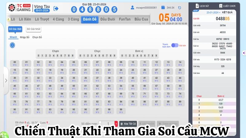 Chiến Thuật Khi Tham Gia Soi Cầu MCW 